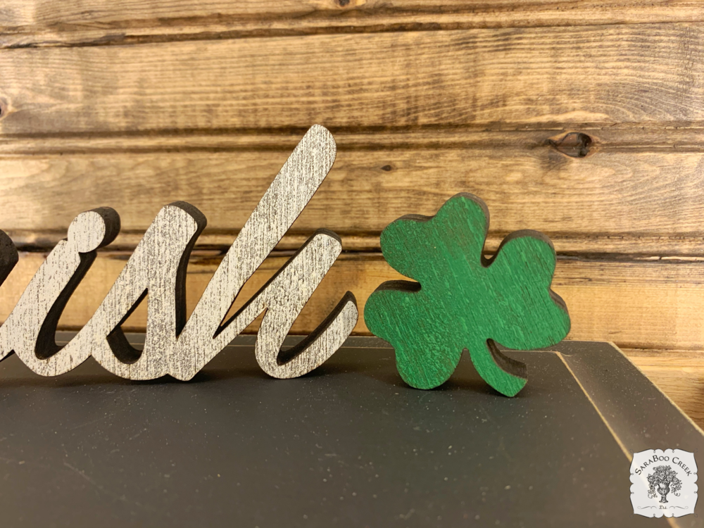 Rustic Word Irish & Shamrock