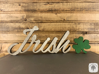 Rustic Word Irish & Shamrock