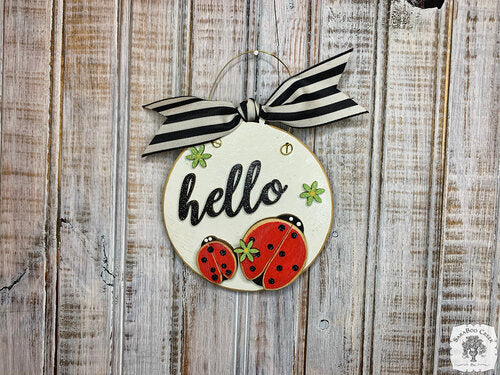 Ladybug Ornament - Cute Lady Bug Garden Gifts; Hello Spring Decoration