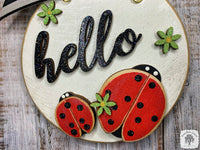 Ladybug Ornament - Cute Lady Bug Garden Gifts; Hello Spring Decoration