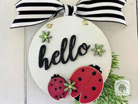 Ladybug Ornament - Cute Lady Bug Garden Gifts; Hello Spring Decoration