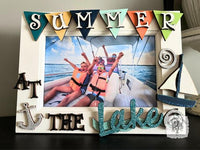 Summer at the Lake 4 x 6 Picture Frame - Summer Lake Life Photo Frame, Lake House Decor