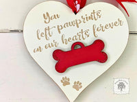 Lost Dog Memorial Ornament - Personalized Dog Remembrance Keepsake