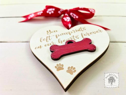 Lost Dog Memorial Ornament - Personalized Dog Remembrance Keepsake