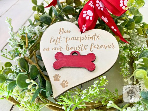 Lost Dog Memorial Ornament - Personalized Dog Remembrance Keepsake