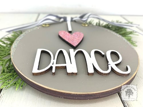 Dance Ornament -  Personalized Dance Ornament with Heart