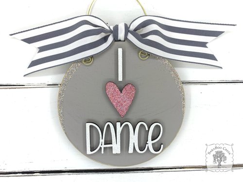 Dance Ornament -  Personalized Dance Ornament with Heart