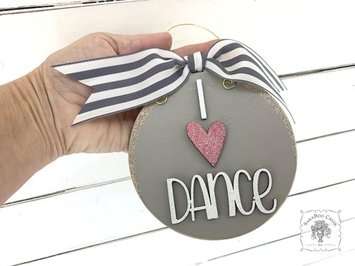 Dance Ornament -  Personalized Dance Ornament with Heart