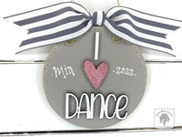 Dance Ornament -  Personalized Dance Ornament with Heart