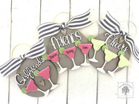 Margarita Disc Ornament - Personalized with 2 or 3 Margaritas for Girlfriends, Friends, Sisters, Family or Cheers Ornament