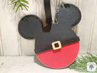 Mickey Mouse Ornament - Personalized Mickey Santa Disney Gift