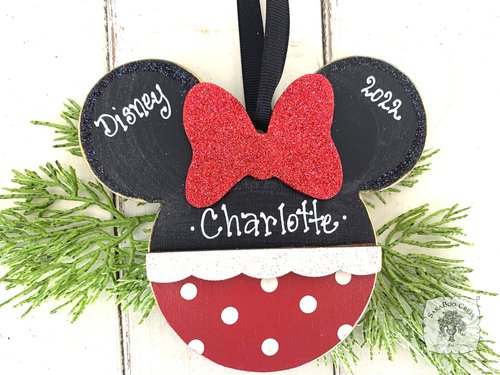 Minnie Mouse Ornament - Personalized Disney Gift