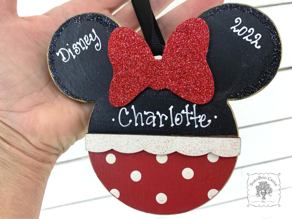 Minnie Mouse Ornament - Personalized Disney Gift