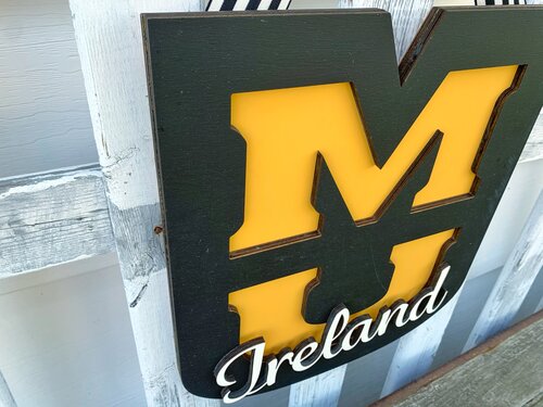 College / University School Sign - Mizzou University 12" Logo Only; Handmade Wood