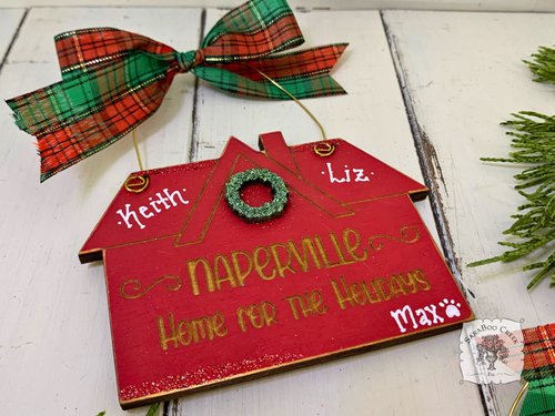 Naperville House Christmas Ornament "There's No Place Like Home"