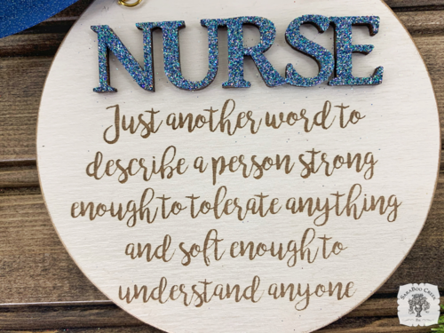 Nurse Ornament - Nurse Gift with Engraved Sentiment