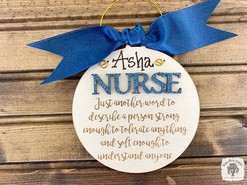 Nurse Ornament - Nurse Gift with Engraved Sentiment