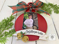 Holiday Clip Ornament w/ Personalized Banner