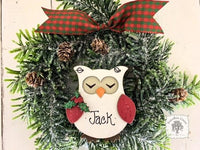 Owl Ornament - Personalized Woodland Christmas Gift