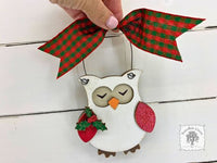 Owl Ornament - Personalized Woodland Christmas Gift