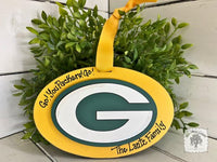 Green Bay Packers Logo Ornament - Personalizable Packers Football Team Fan Gift