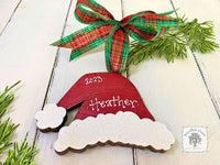 Santa Hat Ornament - Personalized Santa's Cap Gift