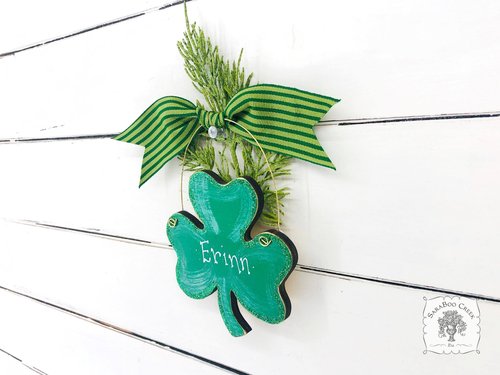 Shamrock Ornament - Personalized Irish Clover Ornament