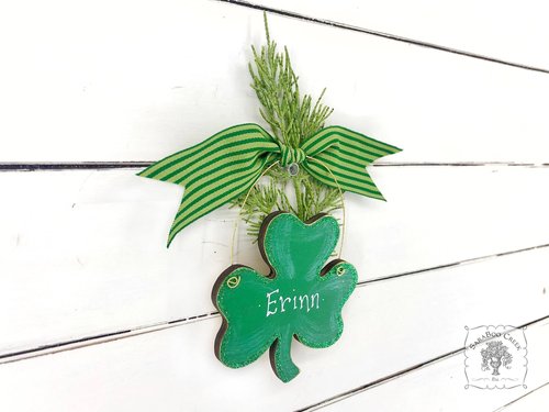 Shamrock Ornament - Personalized Irish Clover Ornament