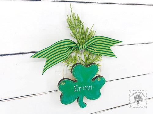 Shamrock Ornament - Personalized Irish Clover Ornament