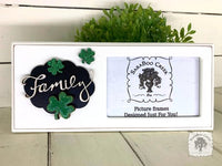 Irish "Family" Picture Frame with Shamrocks