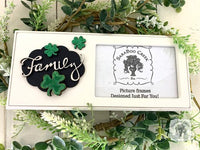 Irish "Family" Picture Frame with Shamrocks