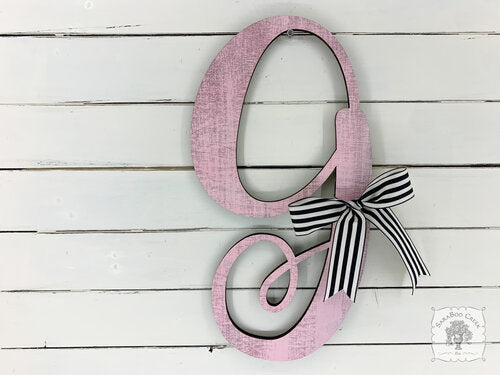 Large Fancy Single Letter Initial: Choose 16"-22"