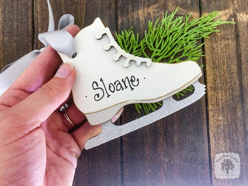 Ice Skate Ornament - Personalized Figure Skating Gift