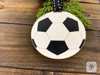 Soccer Ornament - Personalized Soccer Ball Christmas Ornament for Boy or Girl