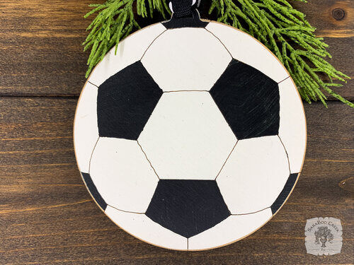 Soccer Ornament - Personalized Soccer Ball Christmas Ornament for Boy or Girl