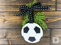 Soccer Ornament - Personalized Soccer Ball Christmas Ornament for Boy or Girl