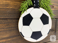 Soccer Ornament - Personalized Soccer Ball Christmas Ornament for Boy or Girl