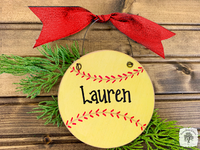 Softball Ornament - Personalized Softball Player Sports Gift