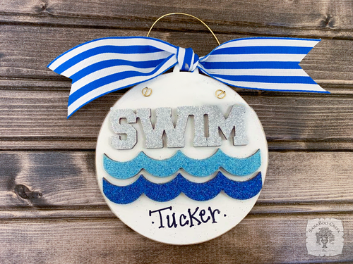 Swim Ornament - Personalized Swimmer Gift