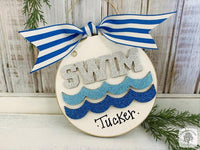 Swim Ornament - Personalized Swimmer Gift