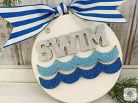 Swim Ornament - Personalized Swimmer Gift