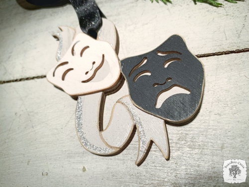 Theater Ornament - Personalized Drama Mask Gift