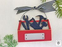 Toolbox Ornament - Personalized Tool Box Ornament