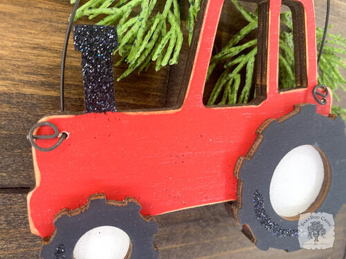 Tractor Ornament - Personalized Farm Christmas Ornament