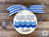 Wake Ornament - Personalized Wakeboard Christmas Ornament