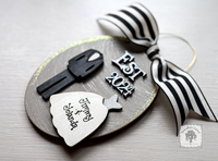 Bride and Groom Wedding Ornament Est 2024 or Est 2025 - Personalized 1st Christmas Married Gift