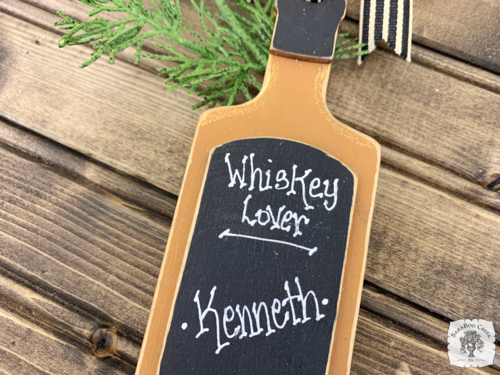 Whiskey Bottle Ornament - Personalized Whiskey Lover Ornament