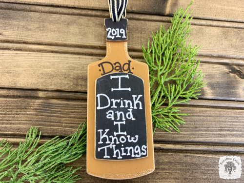 Whiskey Bottle Ornament - Personalized Whiskey Lover Ornament