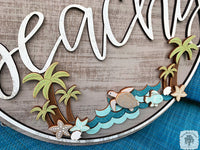 16" "Beachy" Sign - Fun Beach Decor or Beach House Door Hanger