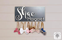 11.5" x 6" Hair Bow Holder / Organizer Name Sign - Personalize with 1 or 2 Names